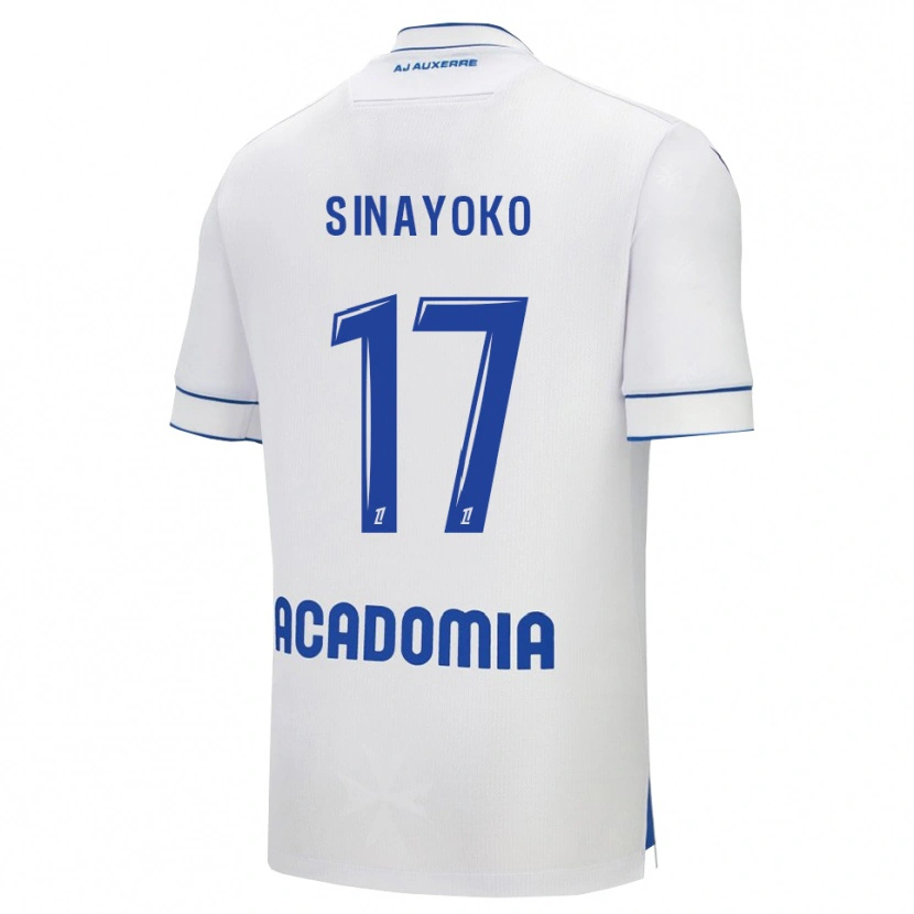 Danxen Women Lassine Sinayoko #17 White Blue Home Jersey 2025/26 T-Shirt