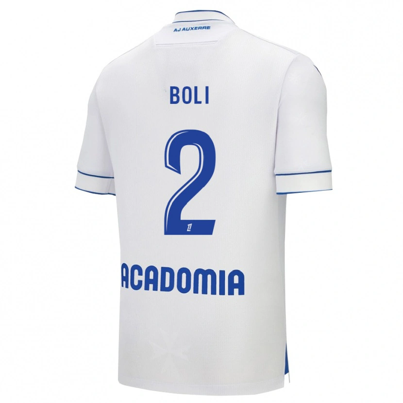 Danxen Women Franck Boli #2 White Blue Home Jersey 2025/26 T-Shirt