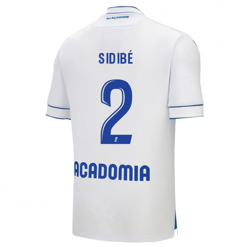 Danxen Women Ismaël Sidibé #2 White Blue Home Jersey 2025/26 T-Shirt