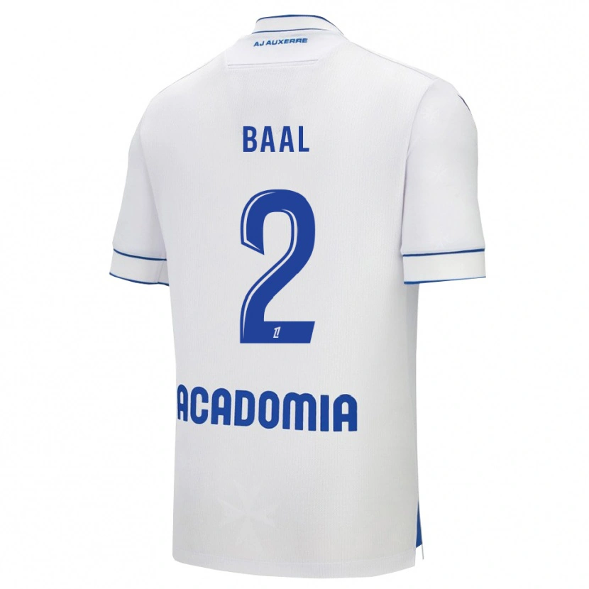 Danxen Women Ousmane Baal #2 White Blue Home Jersey 2025/26 T-Shirt