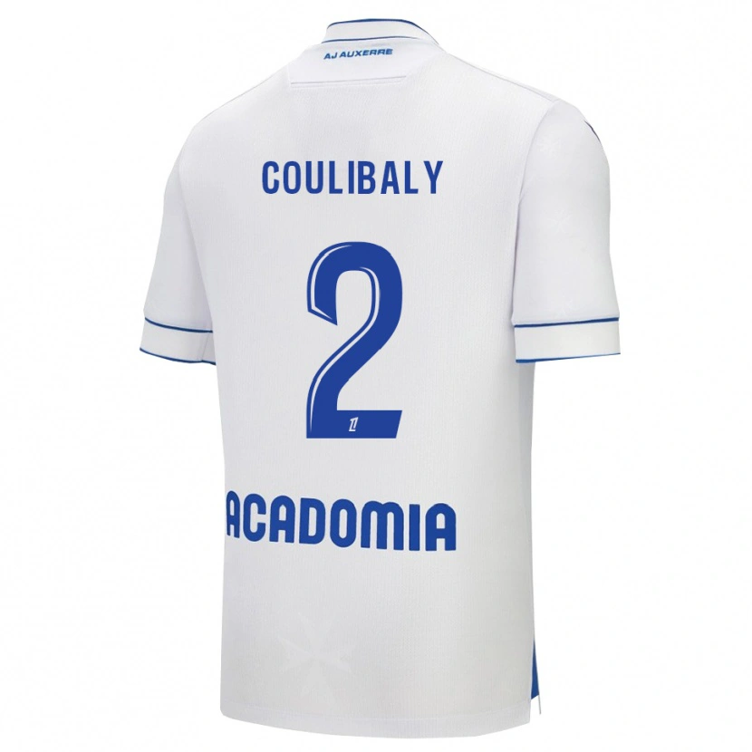 Danxen Women Mohamed Coulibaly #2 White Blue Home Jersey 2025/26 T-Shirt