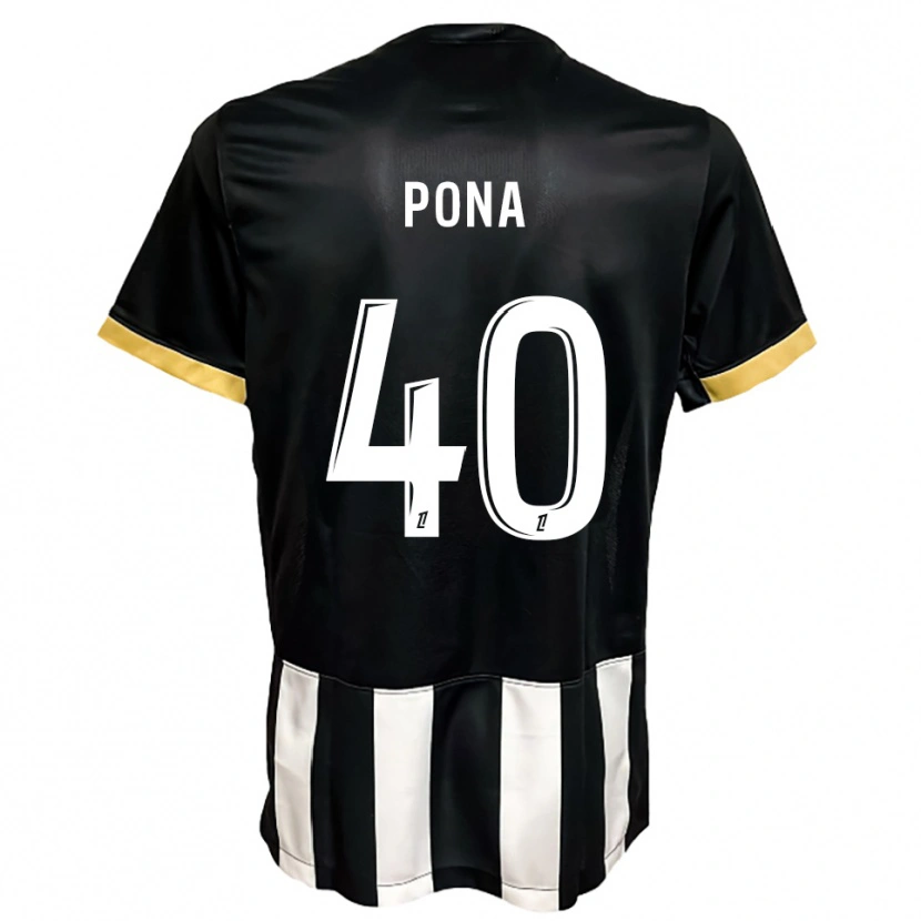 Danxen Women Oumar Pona #40 Black  White Home Jersey 2025/26 T-Shirt