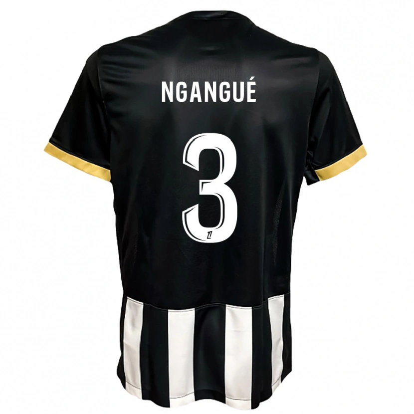 Danxen Women Maurice Ngangué #3 Black  White Home Jersey 2025/26 T-Shirt