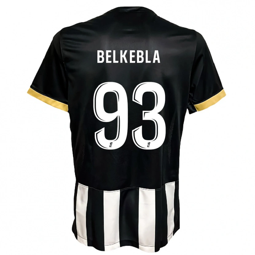 Danxen Women Haris Belkebla #93 Black  White Home Jersey 2025/26 T-Shirt