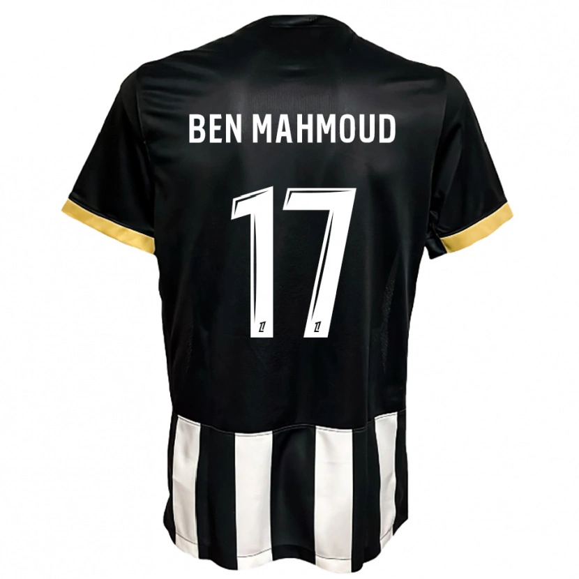 Danxen Women Yessine Ben Mahmoud #17 Black  White Home Jersey 2025/26 T-Shirt