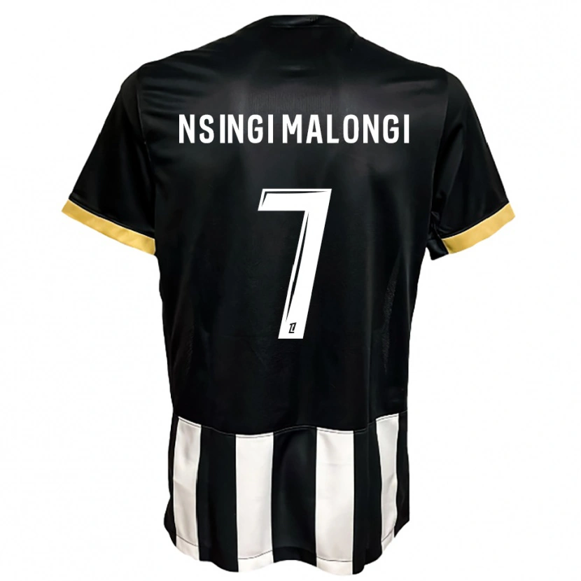 Danxen Women Rodrigue Nsingi Malongi #7 Black  White Home Jersey 2025/26 T-Shirt