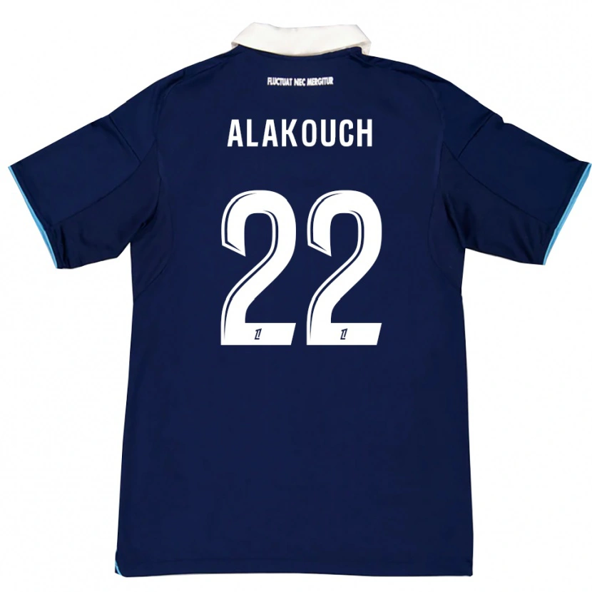 Danxen Women Sofiane Alakouch #22 Dark Blue White Home Jersey 2025/26 T-Shirt