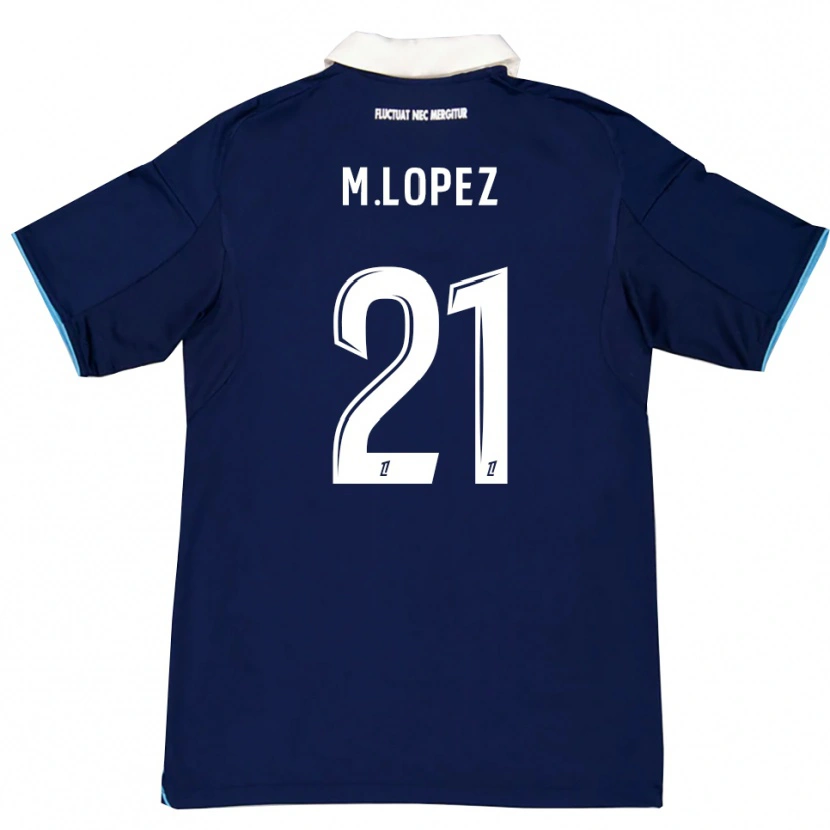 Danxen Women Maxime Lopez #21 Dark Blue White Home Jersey 2025/26 T-Shirt