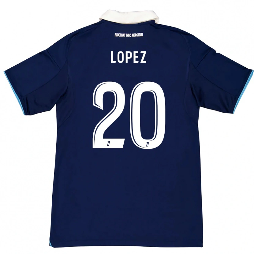 Danxen Women Julien Lopez #20 Dark Blue White Home Jersey 2025/26 T-Shirt