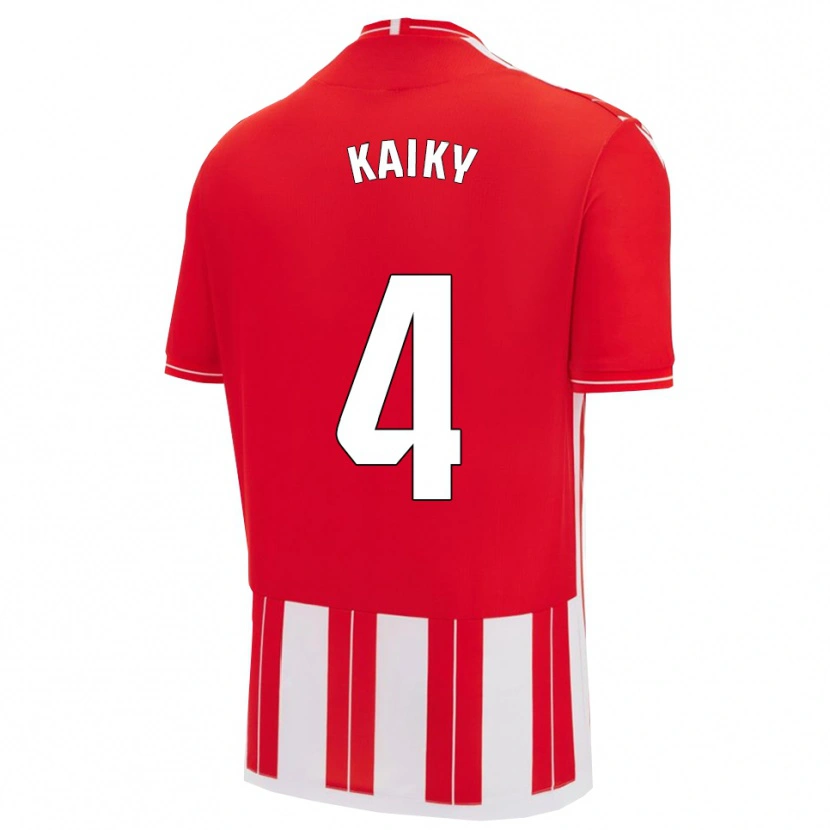 Danxen Women Kaiky #4 Red White Home Jersey 2025/26 T-Shirt