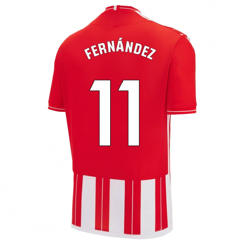Danxen Women Nico Fernández #11 Red White Home Jersey 2025/26 T-Shirt