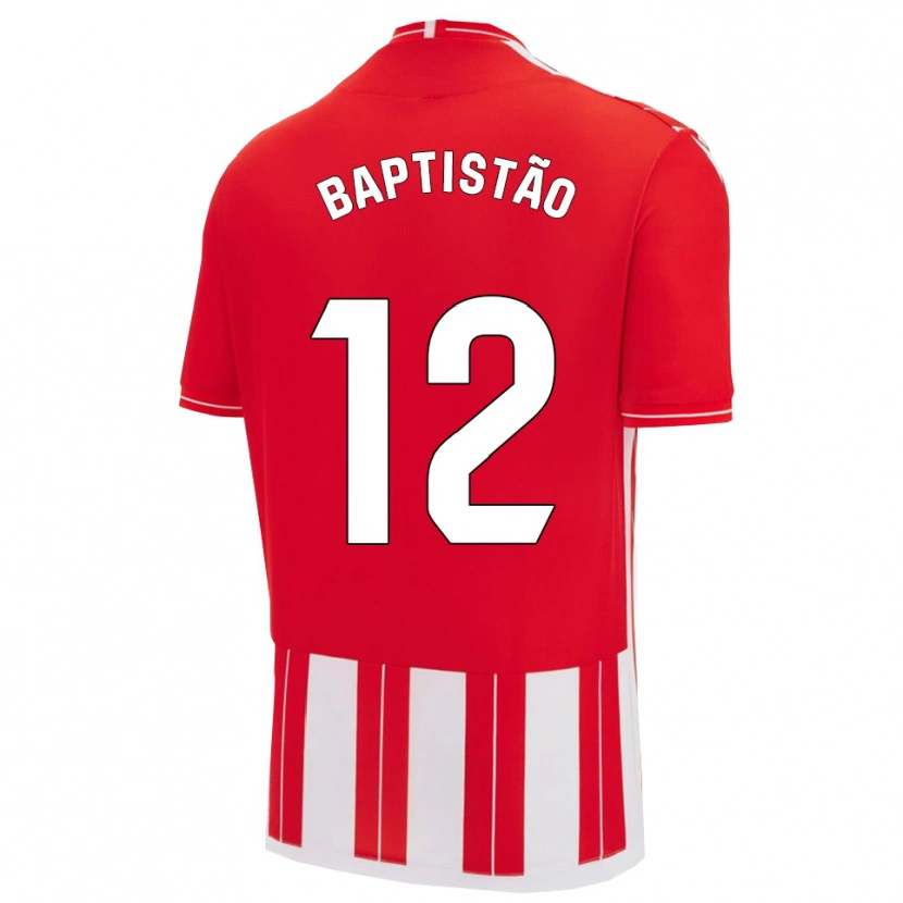 Danxen Women Léo Baptistão #12 Red White Home Jersey 2025/26 T-Shirt