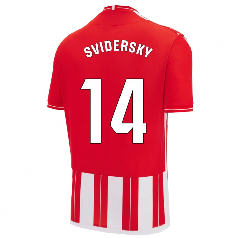 Danxen Women Martin Svidersky #14 Red White Home Jersey 2025/26 T-Shirt