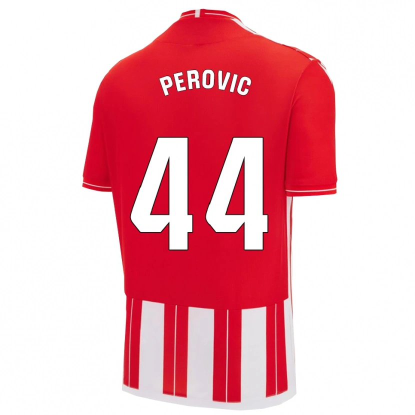 Danxen Women Marko Perovic #44 Red White Home Jersey 2025/26 T-Shirt