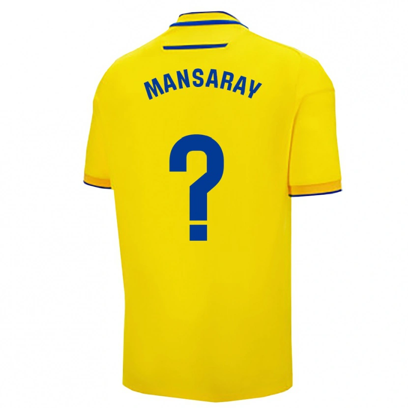 Danxen Women Hamza Mansaray #0 Yellow Navy Home Jersey 2025/26 T-Shirt
