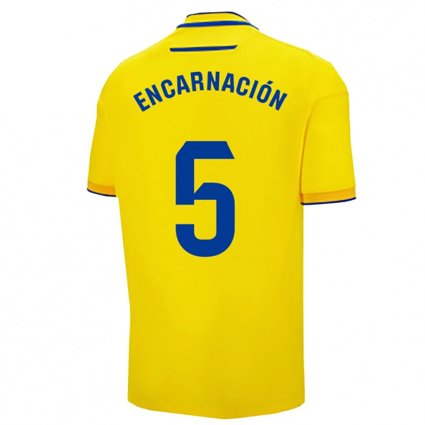 Danxen Women Encarnación Picardo Amaya #5 Yellow Navy Home Jersey 2025/26 T-Shirt
