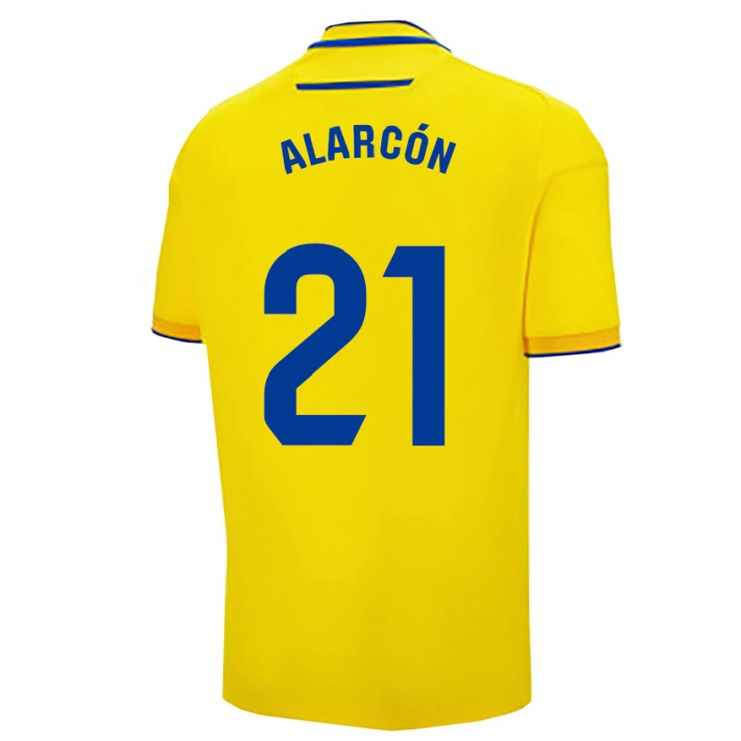 Danxen Women Tomás Alarcón #21 Yellow Navy Home Jersey 2025/26 T-Shirt