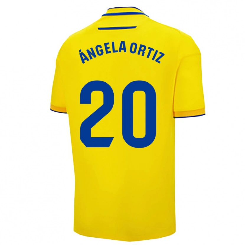 Danxen Women Ángela Gema Ortiz Muriel #20 Yellow Navy Home Jersey 2025/26 T-Shirt