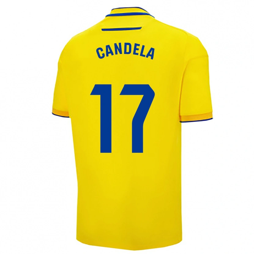 Danxen Women Candela Fernández Soto #17 Yellow Navy Home Jersey 2025/26 T-Shirt