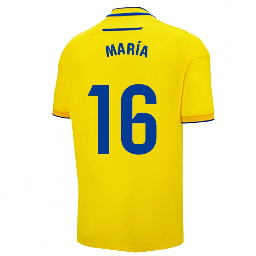 Danxen Women María Llorente #16 Yellow Navy Home Jersey 2025/26 T-Shirt