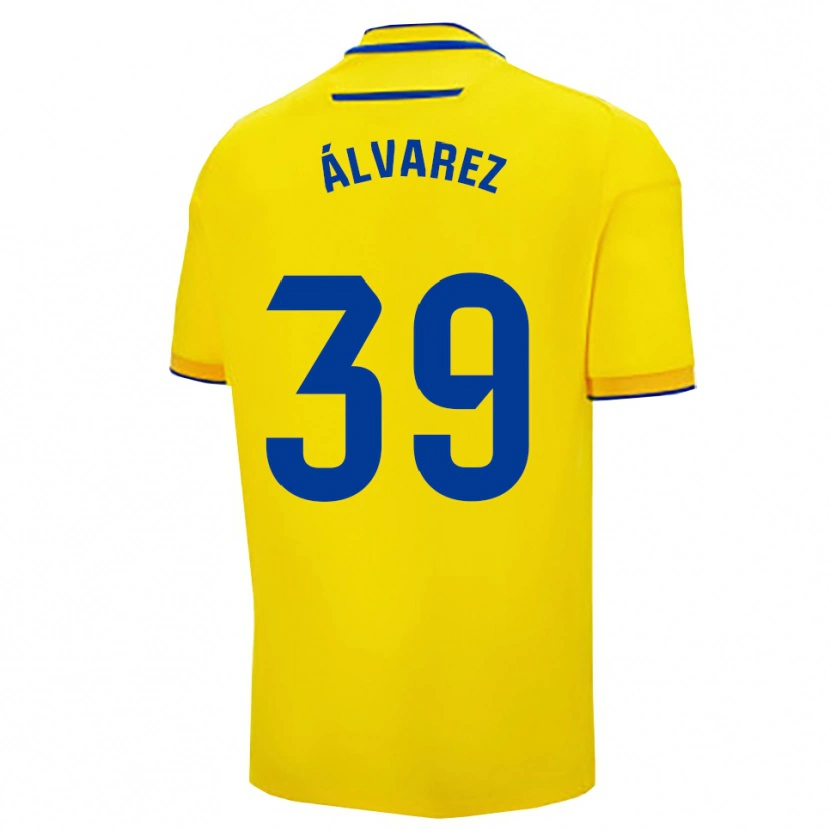 Danxen Women Ismael Álvarez #39 Yellow Navy Home Jersey 2025/26 T-Shirt