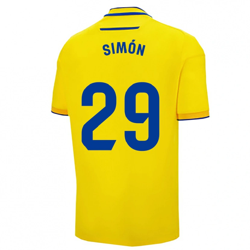 Danxen Women Luis Simón #29 Yellow Navy Home Jersey 2025/26 T-Shirt