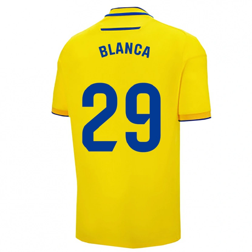 Danxen Women Blanca Gómez Fernández #29 Yellow Navy Home Jersey 2025/26 T-Shirt