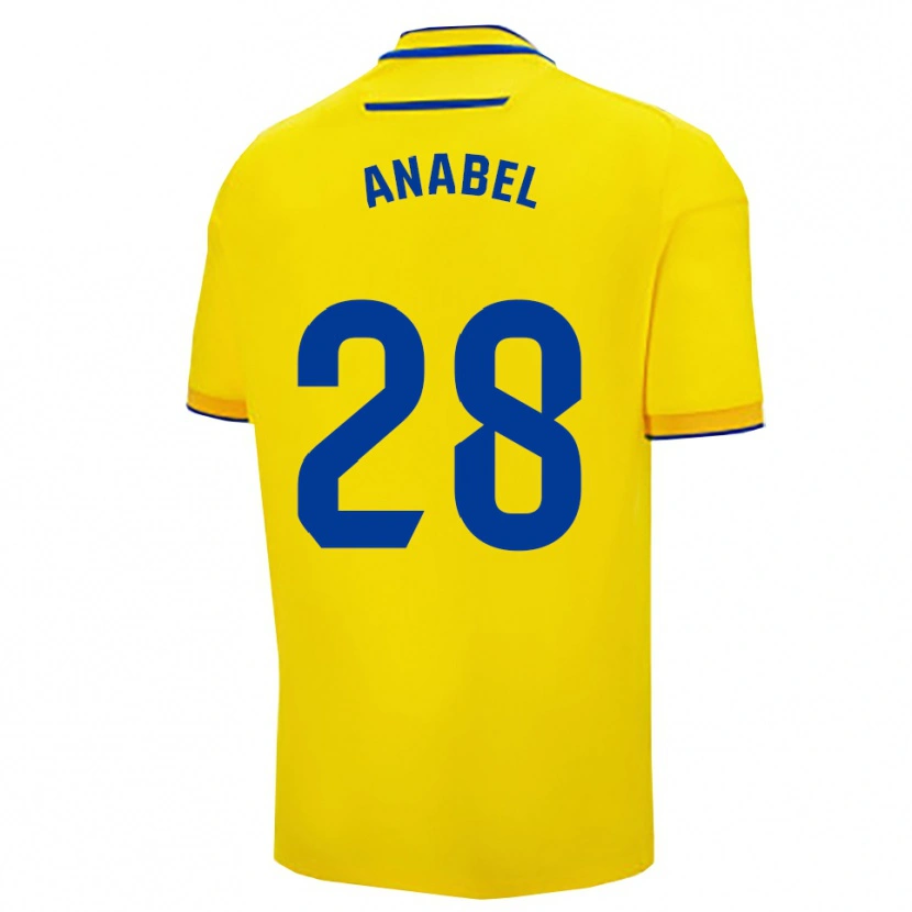 Danxen Women Anabel Roman García #28 Yellow Navy Home Jersey 2025/26 T-Shirt