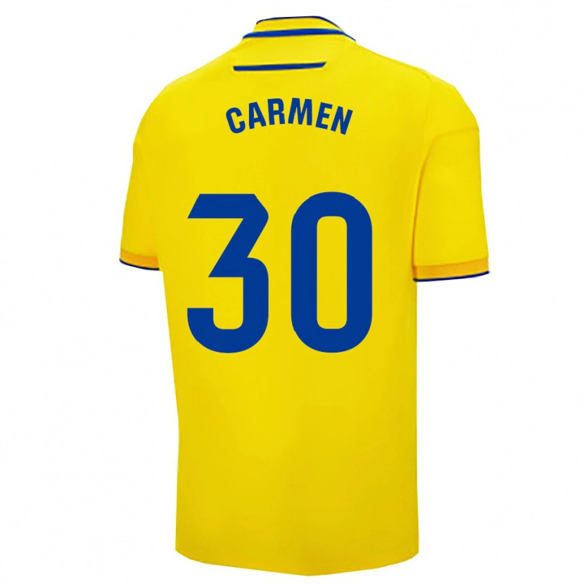 Danxen Women Carmen Villalustre Serrano #30 Yellow Navy Home Jersey 2025/26 T-Shirt