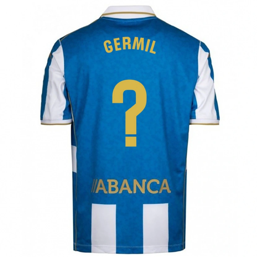 Danxen Women Darío Germil #0 White Blue Home Jersey 2025/26 T-Shirt