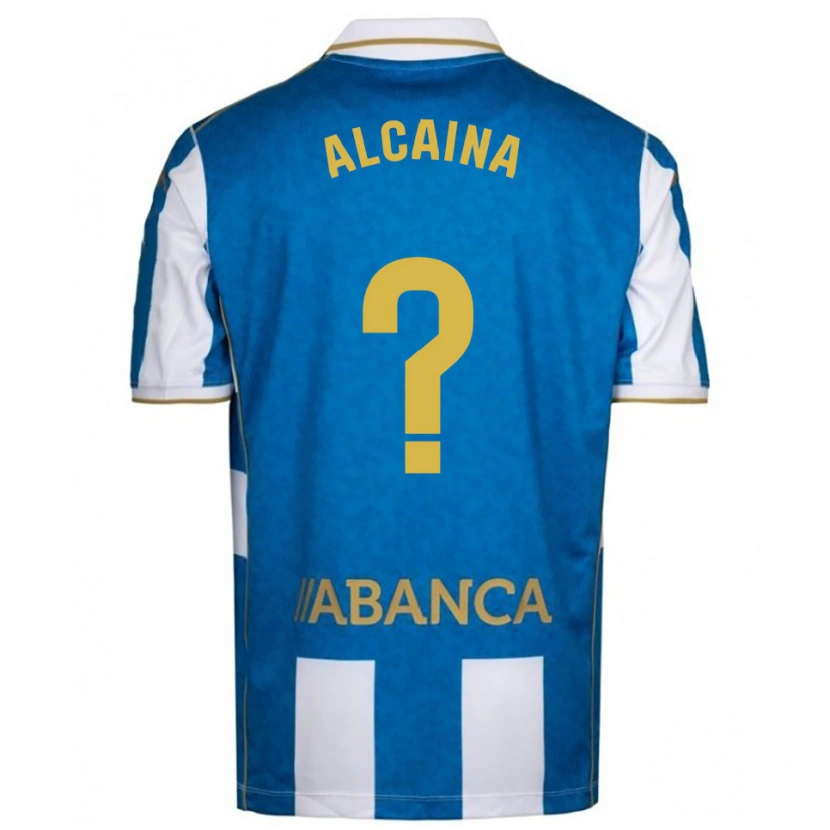 Danxen Women Raúl Alcaina #0 White Blue Home Jersey 2025/26 T-Shirt