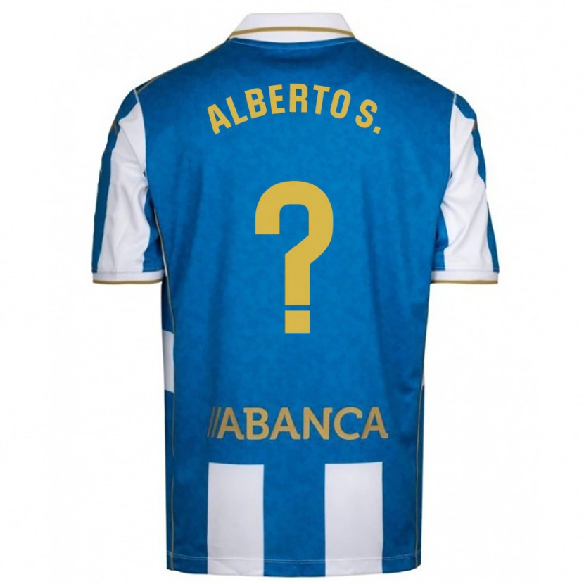 Danxen Women Alberto Sánchez #0 White Blue Home Jersey 2025/26 T-Shirt