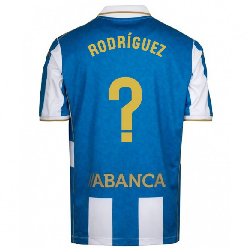 Danxen Women Carlos Rodríguez #0 White Blue Home Jersey 2025/26 T-Shirt