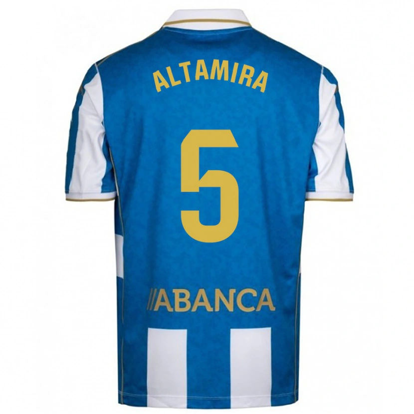 Danxen Women Inés Altamira #5 White Blue Home Jersey 2025/26 T-Shirt