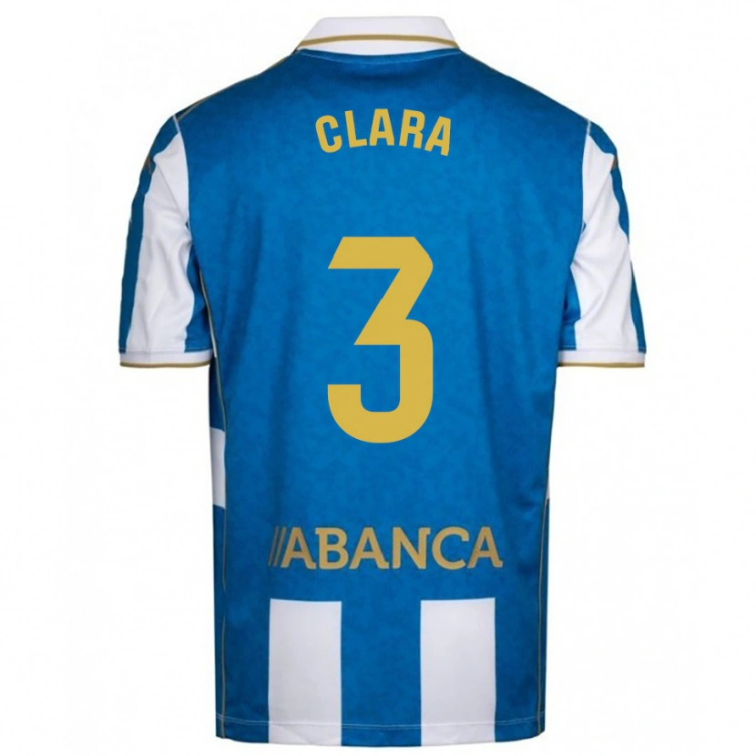 Danxen Women Clara Rodríguez #3 White Blue Home Jersey 2025/26 T-Shirt
