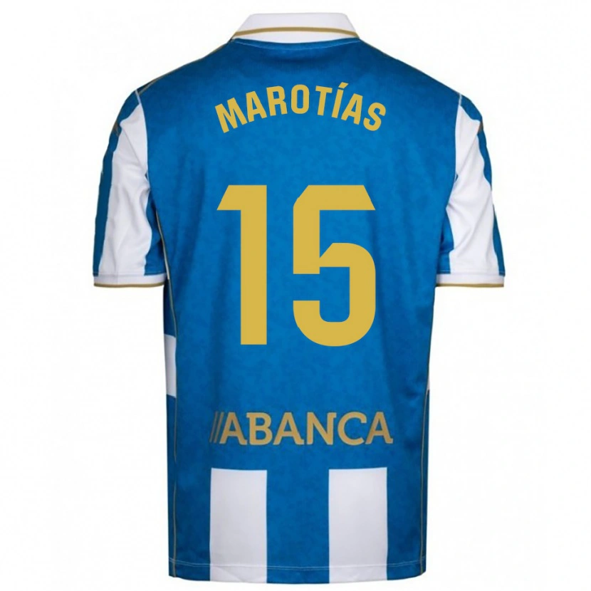 Danxen Women Oscar Marotías #15 White Blue Home Jersey 2025/26 T-Shirt
