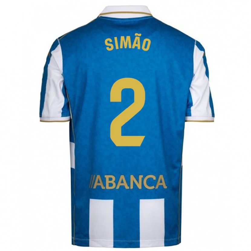 Danxen Women Iano Simão #2 White Blue Home Jersey 2025/26 T-Shirt