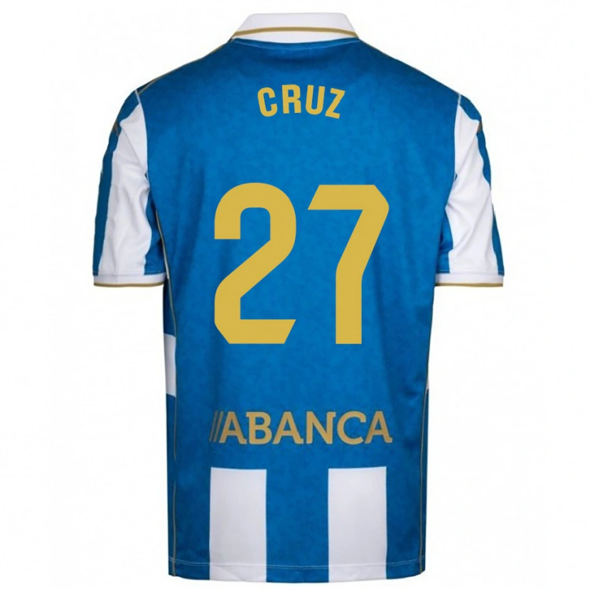 Danxen Women Luismi Cruz #27 White Blue Home Jersey 2025/26 T-Shirt