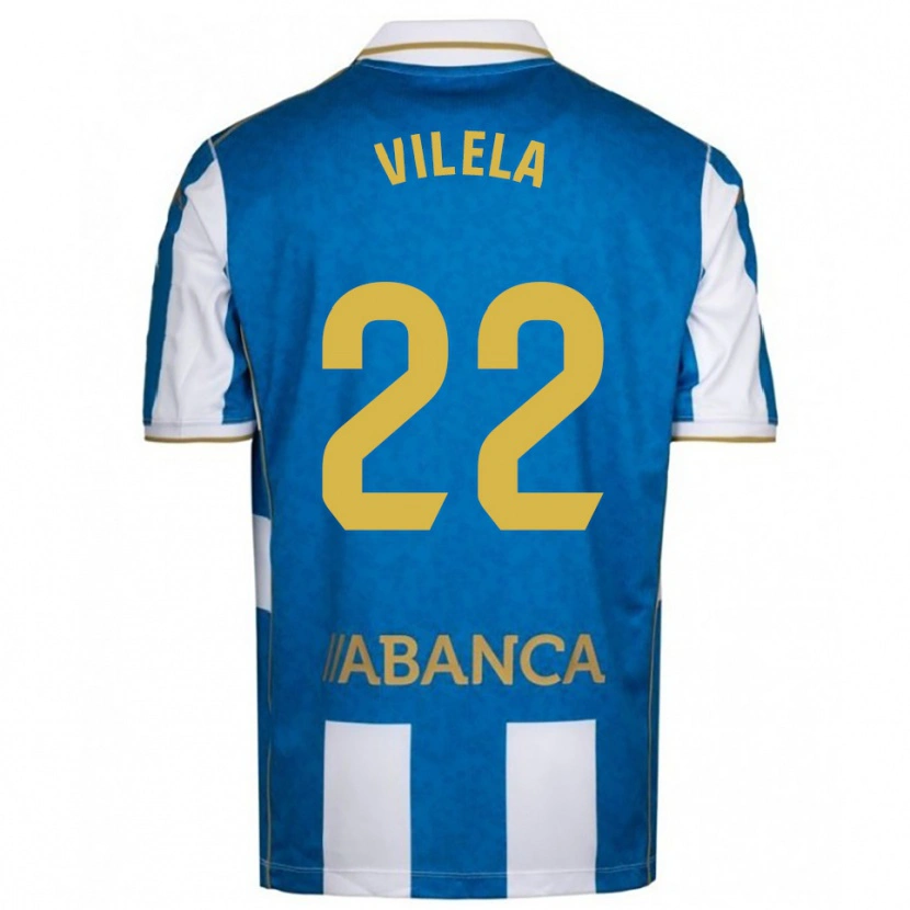 Danxen Women Rubén Vilela #22 White Blue Home Jersey 2025/26 T-Shirt