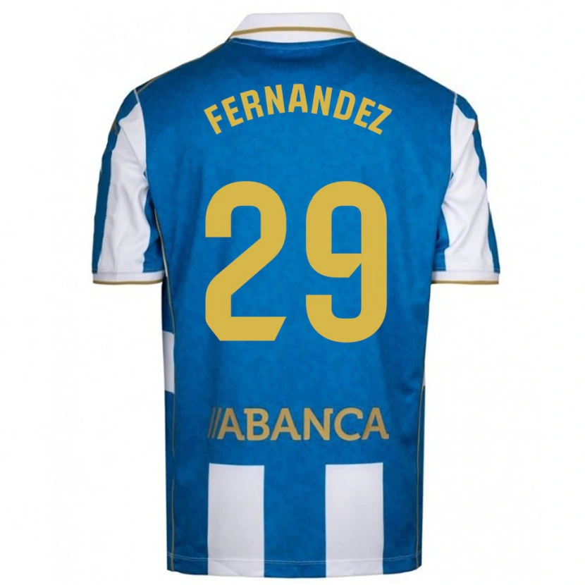 Danxen Women Samu Fernández #29 White Blue Home Jersey 2025/26 T-Shirt
