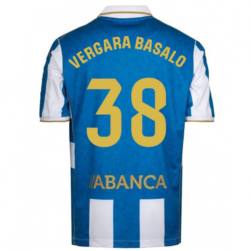 Danxen Women David Vergara Basalo #38 White Blue Home Jersey 2025/26 T-Shirt