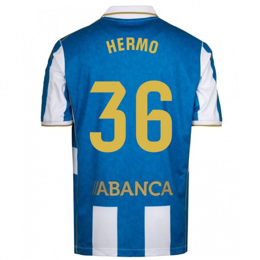 Danxen Women Mario Hermo #36 White Blue Home Jersey 2025/26 T-Shirt