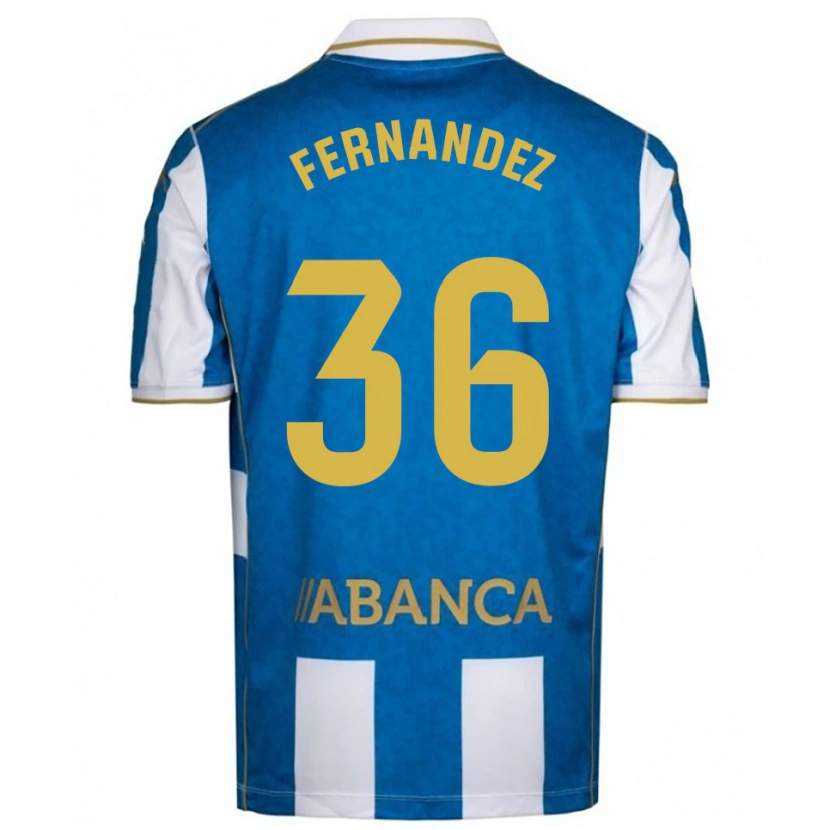 Danxen Women Rubén Fernández #36 White Blue Home Jersey 2025/26 T-Shirt