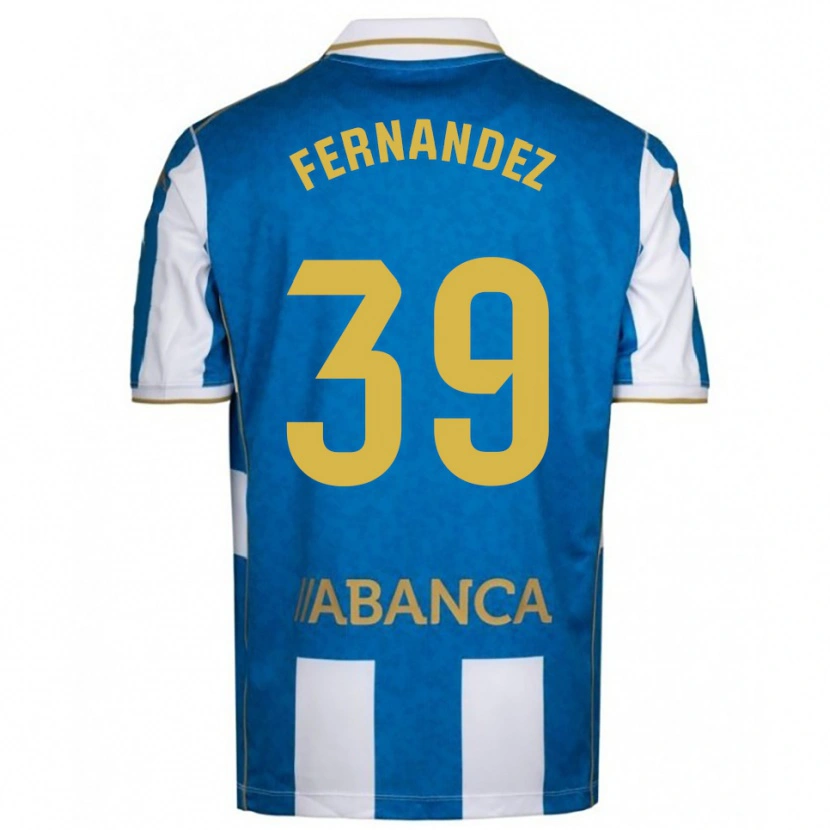 Danxen Women David Fernández #39 White Blue Home Jersey 2025/26 T-Shirt