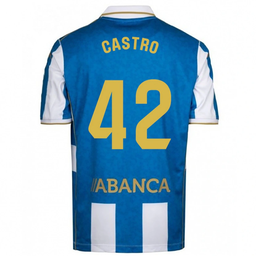Danxen Women Lucas Castro #42 White Blue Home Jersey 2025/26 T-Shirt