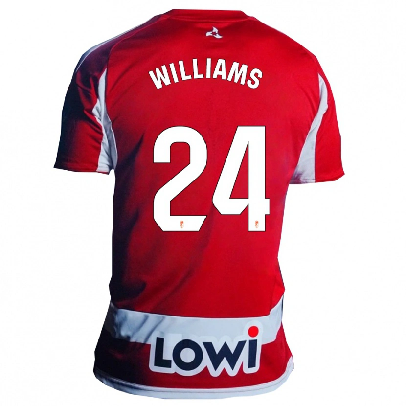 Danxen Women Loïc Williams #24 Red White Home Jersey 2025/26 T-Shirt