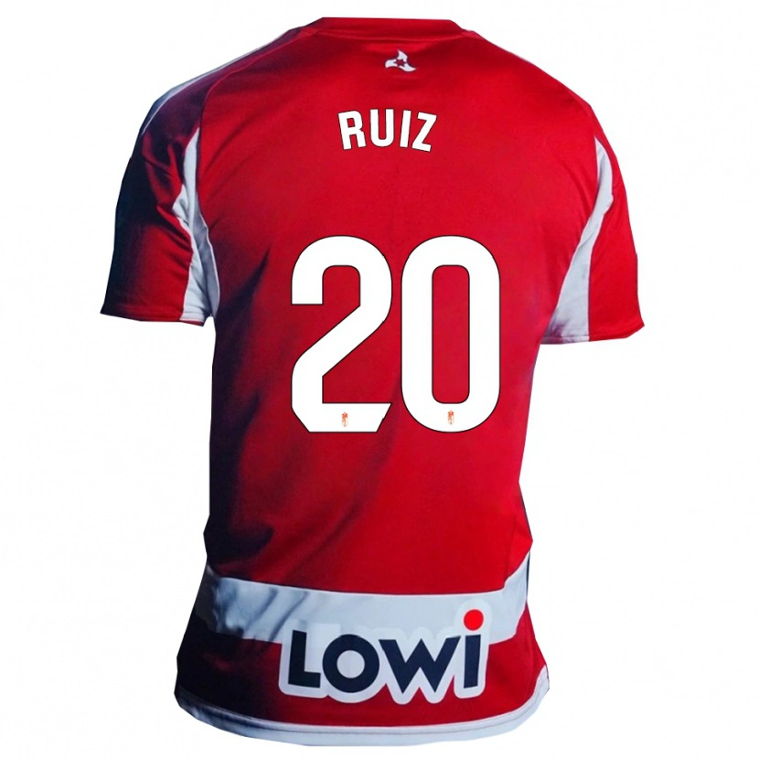 Danxen Women Sergio Ruiz #20 Red White Home Jersey 2025/26 T-Shirt