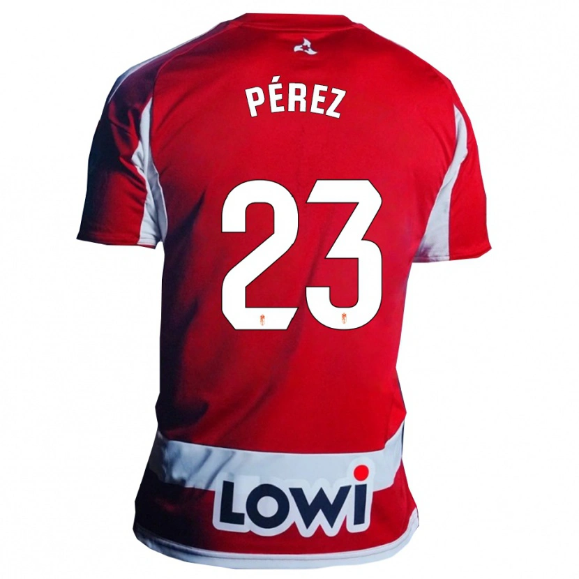Danxen Women Lucas Pérez #23 Red White Home Jersey 2025/26 T-Shirt