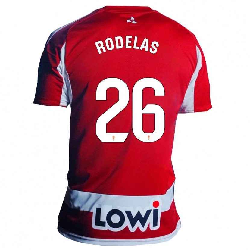 Danxen Women Sergio Rodelas #26 Red White Home Jersey 2025/26 T-Shirt