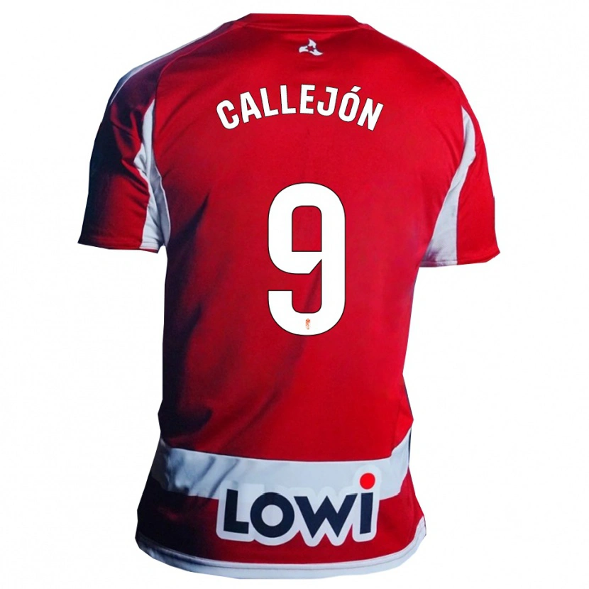Danxen Women Jose Callejon #9 Red White Home Jersey 2025/26 T-Shirt